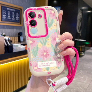 Ốp Lưng VIVO V29 5G V29E 5G V29 Pro 5G Case Hoa vẽ đẹp Với Lanyard