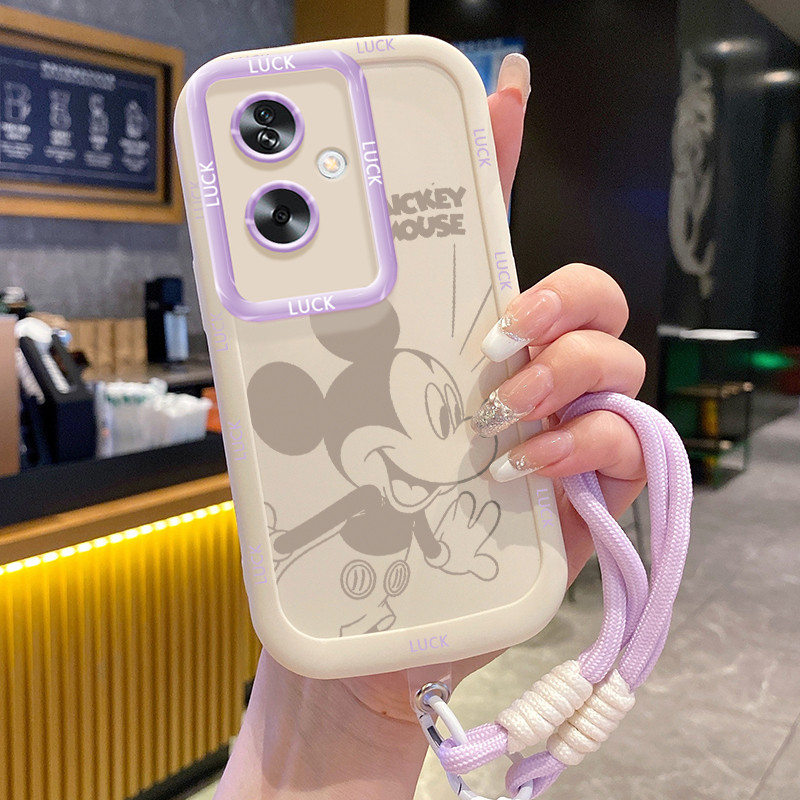 Ốp Lưng OPPO A79 5G A2 5G Case Chuột nhỏ Với Lanyard