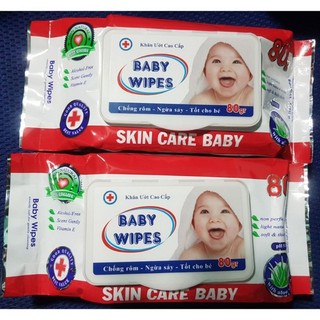 Khăn Giấy Ướt Baby Wipes 80 Pcs An Toàn Cho Da