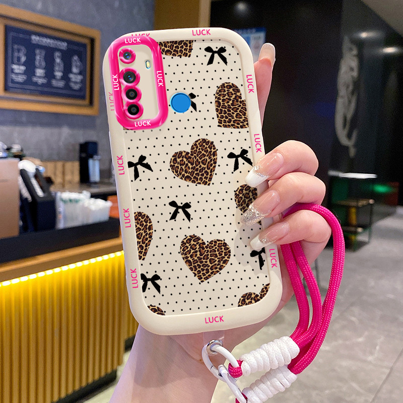 Ốp Lưng Realme 5 5i 5s 6i C3 C3i Narzo 10 Narzo 10A Narzo 20A Case đáng yêu Với Lanyard