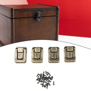 [đầy màu sắc] 4 Chiếc Sắt Cổ Khóa Hộp Trang Sức Vali Khóa Vintage Kẹp Khóa