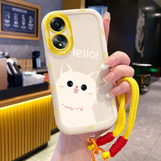 Ốp Lưng OPPO A58 4G A78 4G A58 5G A58X 5G A78 5G A1X 5G A2X 5G Case Mèo Hoạt hình Với Lanyard