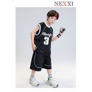 2603.8 - Bộ thun lửng Nexxi sát nách in số 3 bé trai size 3-14y