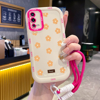 Ốp Lưng OPPO A55 4G Case Hoa đẹp nhỏ Với Lanyard