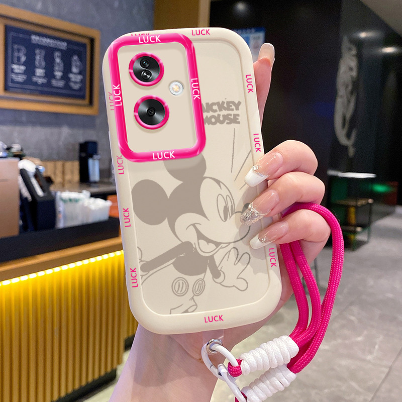 Ốp Lưng OPPO A79 5G A2 5G Case Chuột nhỏ Với Lanyard
