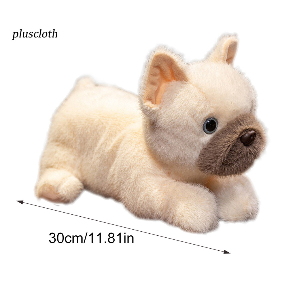 Pluscloth Đáng Yêu Bulldog Sang Trọng Đồ Chơi 30cm Siêu Mềm Thú Nhồi Bông Huggable Người Bạn Đồng Hành Thực Tế Đứng Plushie