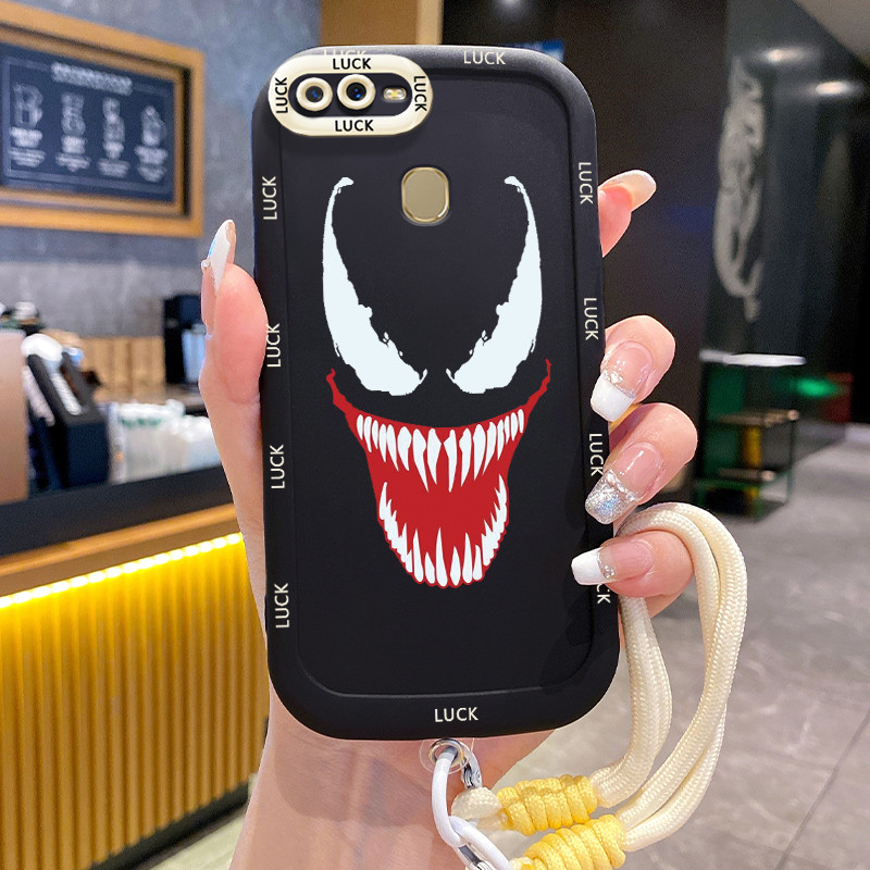 Ốp Lưng OPPO A7 A5s A12 A12s A11K Case Ngầu Sáng tạo Với Lanyard