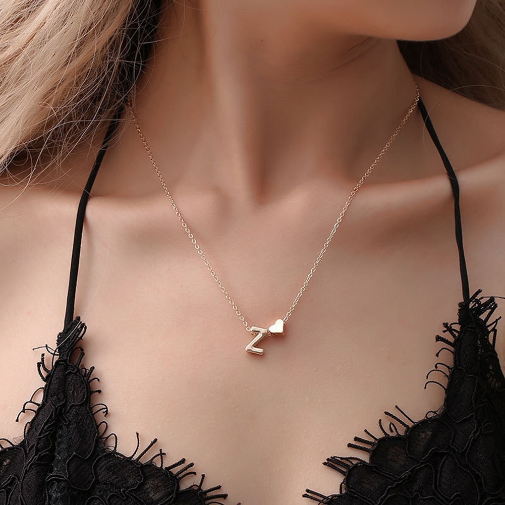 [COSYH] Vòng cổ bảng chữ cái thép không gỉ - Biểu tượng tình yêu mãi mãi