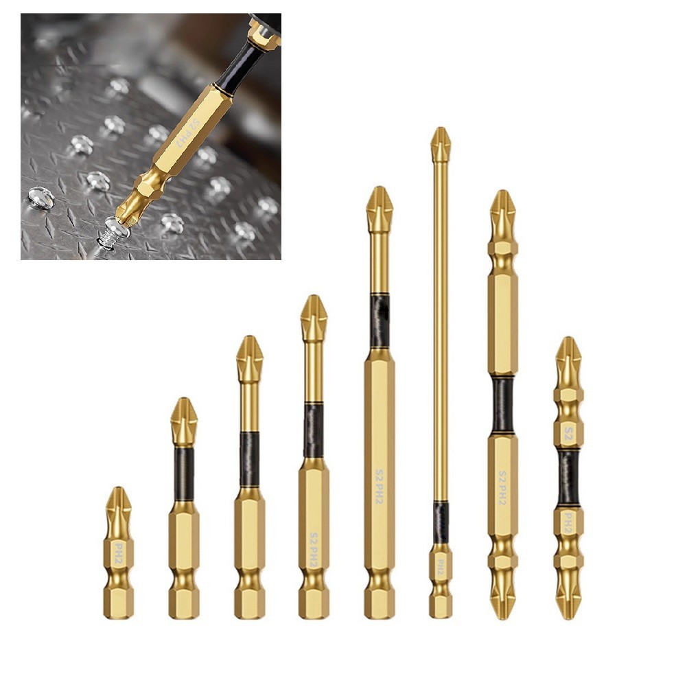 [Smellshi] 1 Đầu tuốc nơ vít nam châm 25-150mm, tuốc nơ vít có độ cứng cao, đầu lô