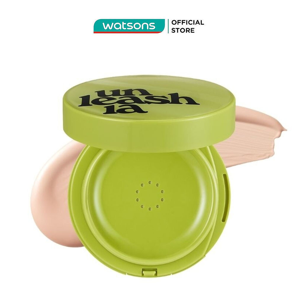 Phấn Nước Unleashia Satin Wear Healthy-Green Cushion 15g .#18C Seashell