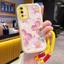 Ốp Lưng OPPO A55 4G Case Hoa Dễ thương Với Lanyard
