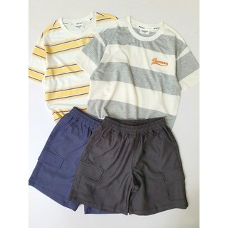 BM2601ST10 - Bộ Beemon trẻ em kẻ 2 màu size 120-160