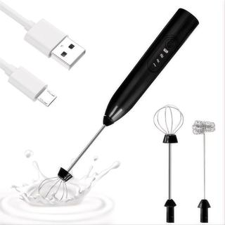 Máy Đánh Trứng Tạo Bọt Cafe 2 Đầu Sạc Usb 3 Cấp Độ