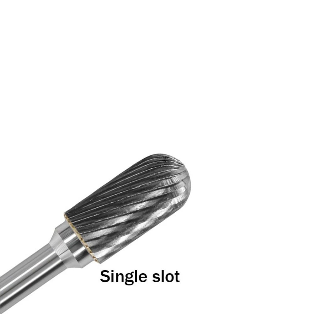 [Smellshi] Bộ định tuyến tập tin quay chuôi 6mm Mài Burr Đánh bóng tập tin thép quay Loại C