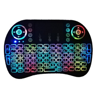 Bàn Phím Mini Kiêm Chuột Bay Có Led Chuyên Dùng Cho Android Tv Box, Smart Tv, Laptop