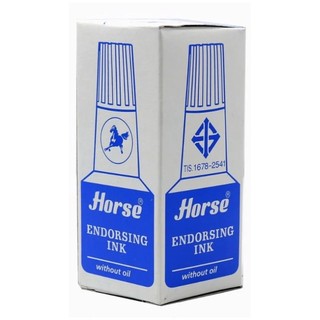 Lọ Mực Đóng Dấu Horse H-30cc (Thái Lan) - Mực Tươi, Mau Khô, Dùng Cho Mọi Loại Khay Dấu