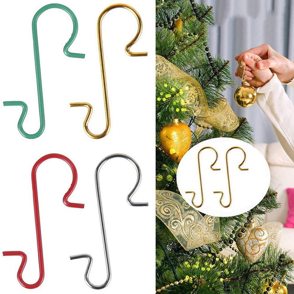 [Giá thanh lý] 100 CÁI Trang trí ngày Giáng sinh Móc S Cây thông Noel Móc tất Giáng sinh