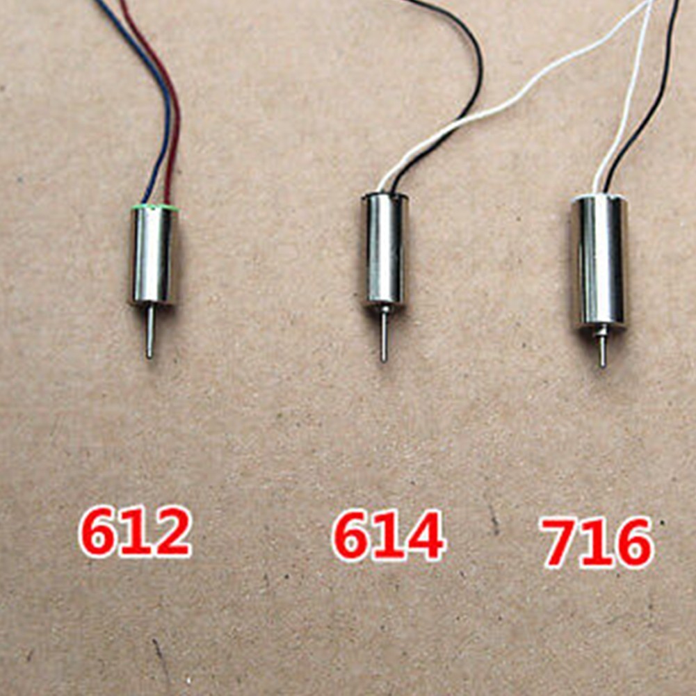 【 GIGGLE 】 DC3.7V 40000-50000 vòng / phút 612 614 716 Động cơ không lõi rỗng cho RC HM