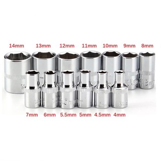 ⚡GIẢM GIÁ LỚN⚡1 Cái 4-14mm 1 / 4in Đầu Lục Giác Chìa Khóa Ổ Cắm Cờ Lê Số Liệu Hai Đầu Lục Giác Tay