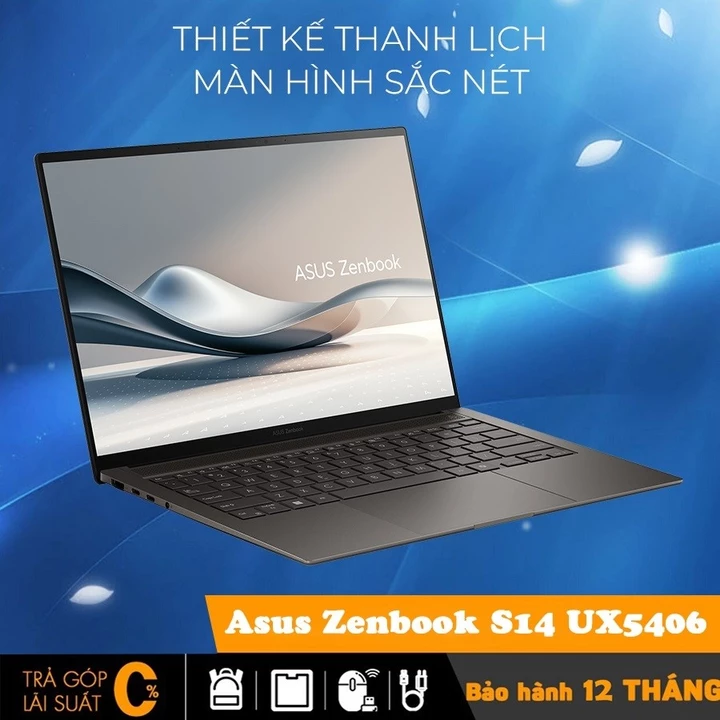 Asus Zenbook S14 UX5406 Core Ultra 7 258V, 32 GB, SSD 1TB, Intel Arc 140V Graphics, 14 inch 2.8K, New 100%
