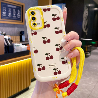Ốp Lưng OPPO A55 4G Case Hoa đẹp nhỏ Với Lanyard