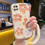 Ốp Lưng OPPO A54 4G Case Hoa vẽ đẹp Với Lanyard
