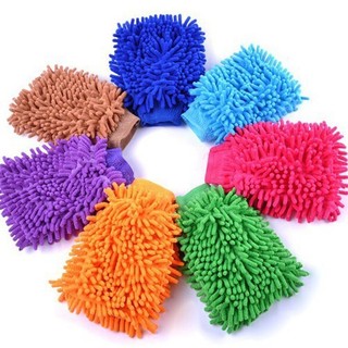 Găng Tay Rửa Xe 2 Mặt San Hô Loại Dày Chuyên Dụng Vệ Sinh Ô Tô, Xe Máy, Xe Hơi, Xe Tải, Kính, Đồ Gỗ