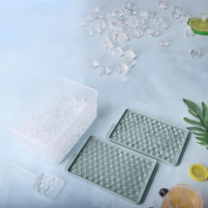 Khay đá viên Mini Khay đá viên nhỏ Khay đá nghiền để làm lạnh Đồ uống nước ép cà phê