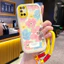 Ốp Lưng OPPO A52 A72 A92 Case Hoa vẽ đẹp Với Lanyard