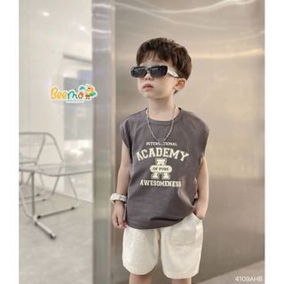 4109AHB - Áo ba lỗ in giữa thân Beemo size 80-130