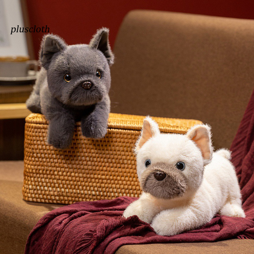 Pluscloth Đáng Yêu Bulldog Sang Trọng Đồ Chơi 30cm Siêu Mềm Thú Nhồi Bông Huggable Người Bạn Đồng Hành Thực Tế Đứng Plushie