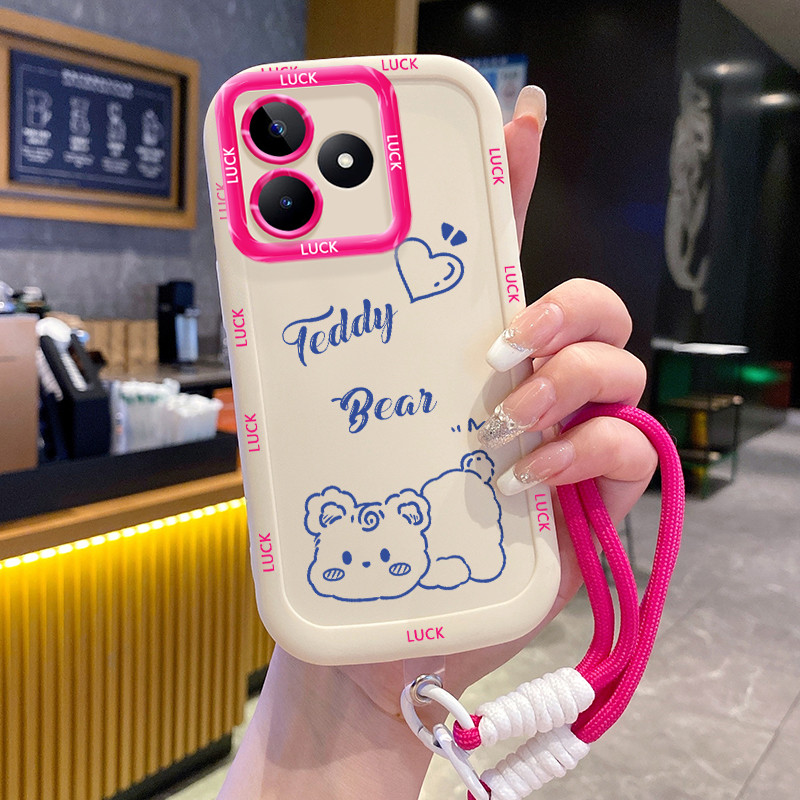 Ốp Lưng Realme C53 C51 C51s C35 Note 50 Narzo N53 Narzo 50A Prime Case Dễ thương Với Lanyard