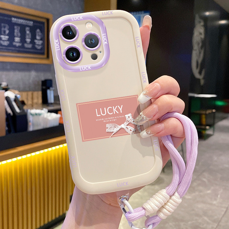 Ốp Lưng iPhone 14 14 Pro 14 14 Pro Max 15 15 Pro 15 Pro Max Case Chống ngã Với Lanyard