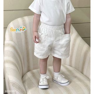 6026QHB - Quần short kaki Beemo túi kiểu bé trai size 1-6y