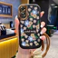 Ốp Lưng OPPO A17 A17K Case Hoa vẽ đẹp Với Lanyard