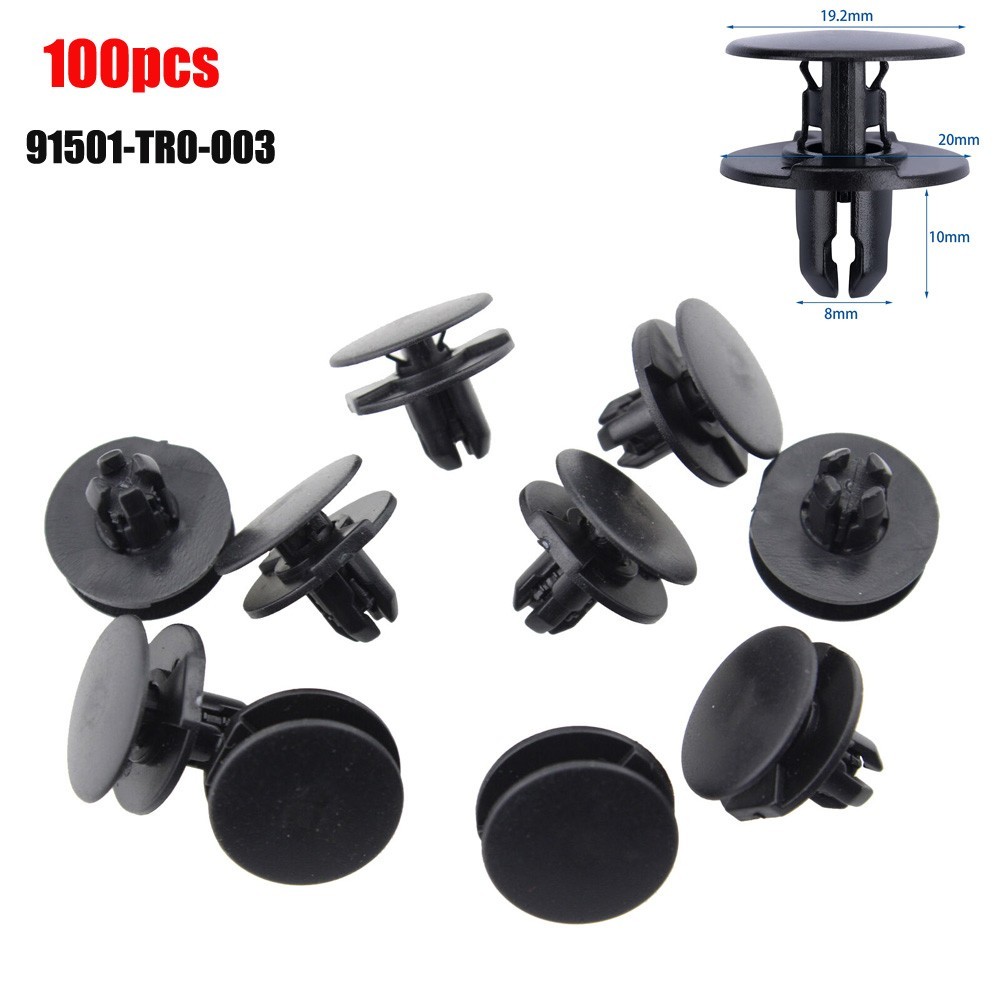 100 Chiếc Chắn Bùn Đẩy Loại Giữ Kẹp Cho Xe Honda Cho Acura 91501-TRO-003