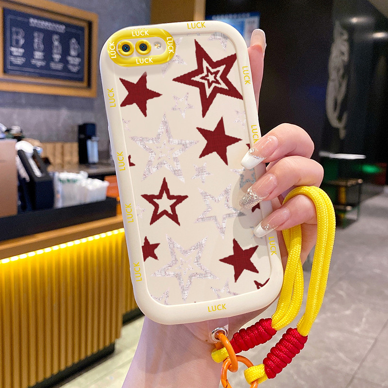 Ốp Lưng Realme C2 C2s OPPO A1K Case Ngôi sao nhỏ Với Lanyard