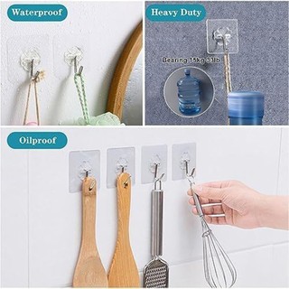 [FUXIN] Móc treo tường 33 lbs (max) Tự liền mạch hạng nặng cho phòng tắm & nhà bếp
