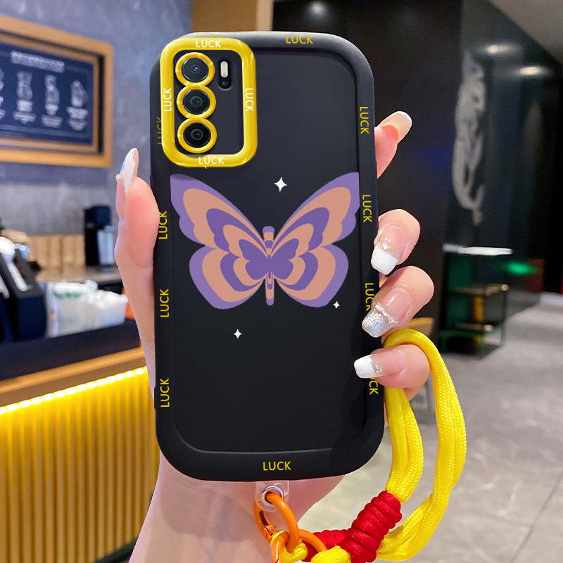 Ốp Lưng OPPO A16 A16s A54s Case Dễ thương Với Lanyard