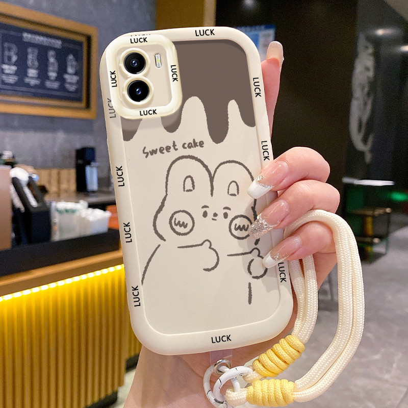 Ốp Lưng VIVO Y15S Y15A Y15C Y01 Case Thỏ Dễ thương Với Lanyard