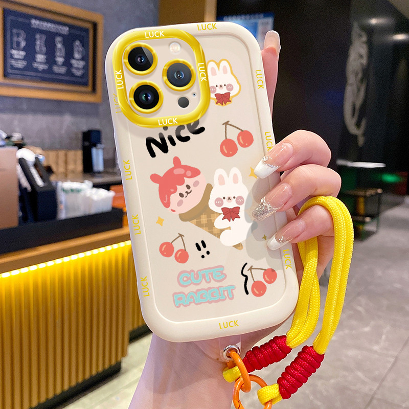 Ốp Lưng iPhone 11 11 Pro 11 Pro Max 12 12 Pro 12 Pro Max 13 13 Pro 13 Pro Max Case Hoạt hình Với Lanyard
