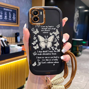Ốp Lưng VIVO Y15S Y15A Y15C Y01 Case Bướm Sáng tạo Với Lanyard