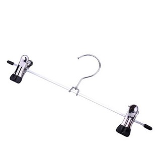 [FUXIN] 10 Chiếc Quần Inox Móc Treo Váy Giá Đỡ Với 2 Kẹp