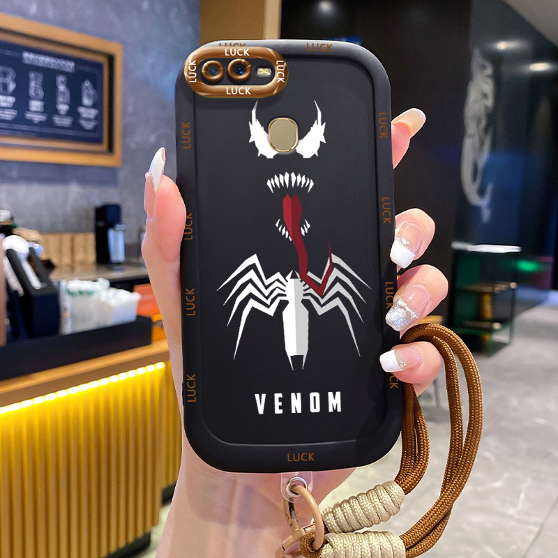 Ốp Lưng OPPO A7 A5s A12 A12s A11K Case Ngầu Sáng tạo Với Lanyard
