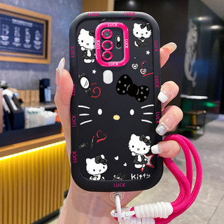 Ốp Lưng OPPO A5 2020 A9 2020 Case Mèo Dễ thương Với Lanyard