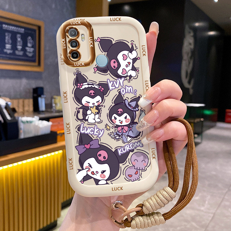 Ốp Lưng OPPO A53 2020 A33 2020 A53s A32 A11s Case Đáng yêu Thỏ Với Lanyard