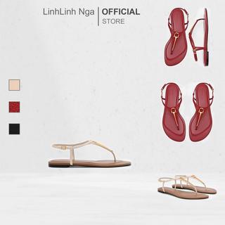 Dép PEDRO Leather T-Bar Sandals - PW1-66480123 chính hãng đủ bill