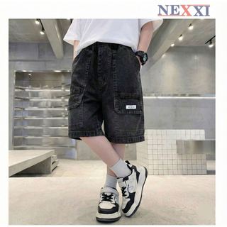2602.2 Quần jean lửng Nexxi túi logo superior bé trai size 6-15y