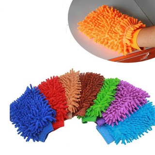 Găng Tay Rửa Xe 2 Mặt San Hô Loại Dày Chuyên Dụng Vệ Sinh Ô Tô, Xe Máy, Xe Hơi, Xe Tải, Kính, Đồ Gỗ