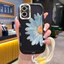 Ốp Lưng OPPO A36 A76 A96 Case Hoa vẽ đẹp Với Lanyard